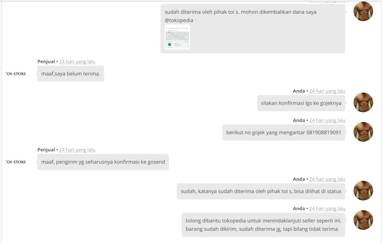 Hati Hati, TOKOPEDIA MENDUKUNG PENJUAL YANG MELAKUKAN PENIPUAN BARANG!!! 