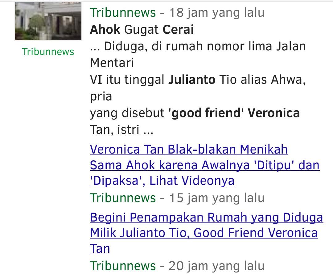 Dalam sebuah Talkshow Ahok dan Veronica Tan Ungkap Awal Kisah Cinta Mereka