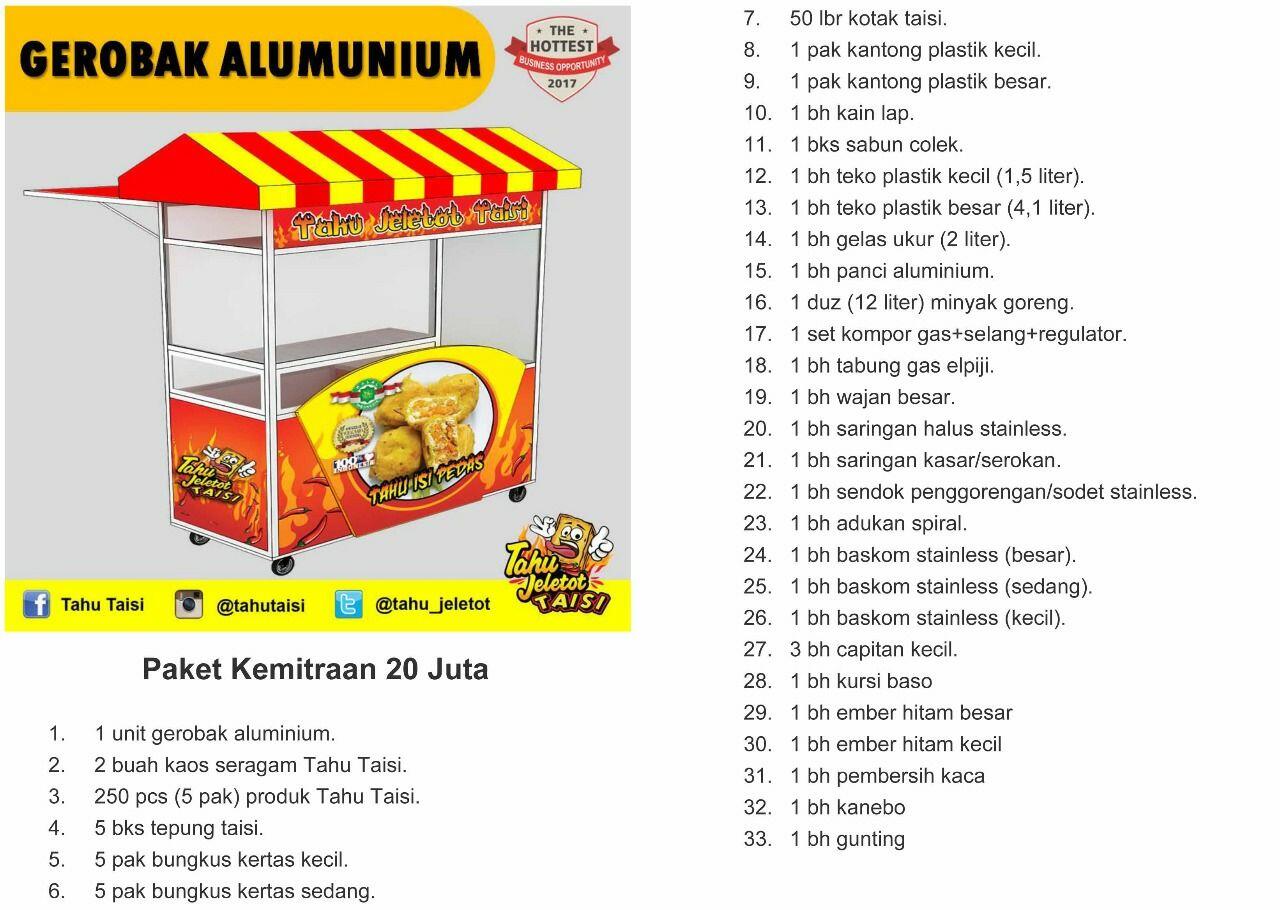 Franchise Tahu Jeletot Taisi Paling Menguntungkan