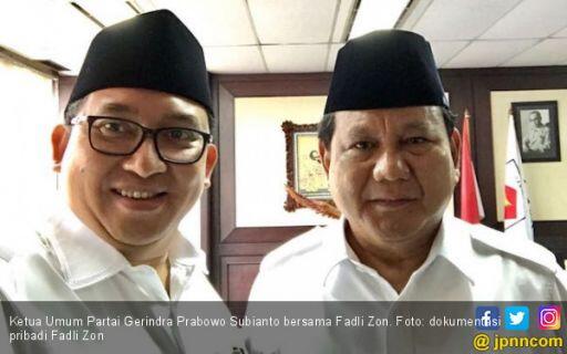 Prabowo Ngaku Tak Bisa Mengendalikan Fadli Zon