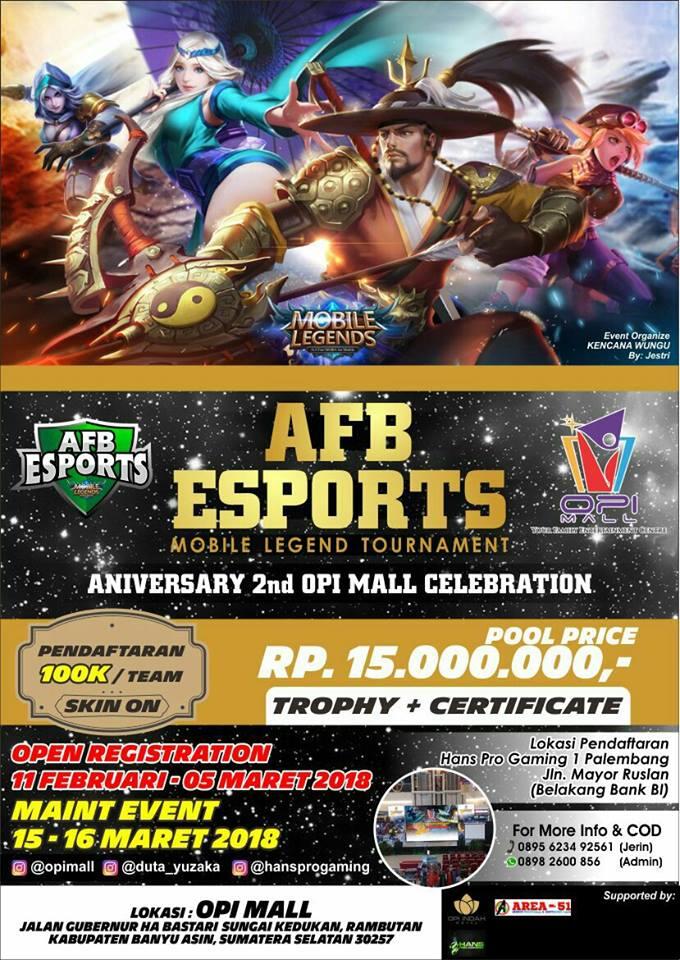 AFB ESPORTS mobile legend tournament 