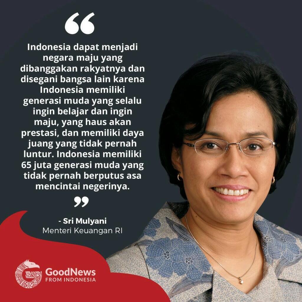 Sri Mulyani Dinobatkan Jadi Menteri Terbaik di Dunia