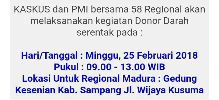 Ini Loh Manfaat Donor Darah, Plus Event Dari KASKUS