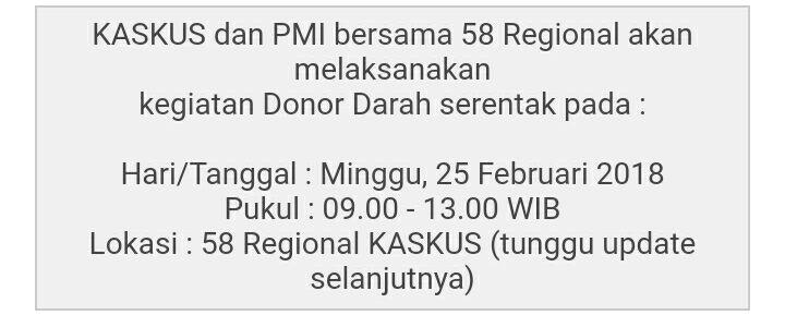 Ini Loh Manfaat Donor Darah, Plus Event Dari KASKUS