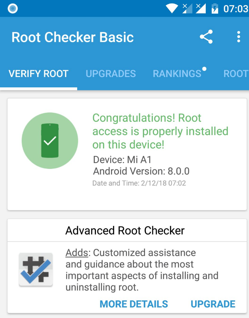 Root checker basic