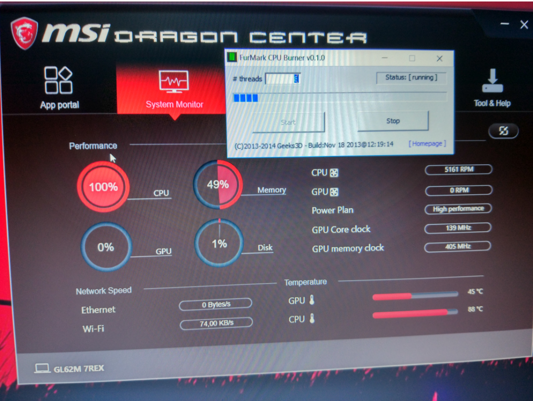 Настройка note 7. CPU Burner. CPU Burns.