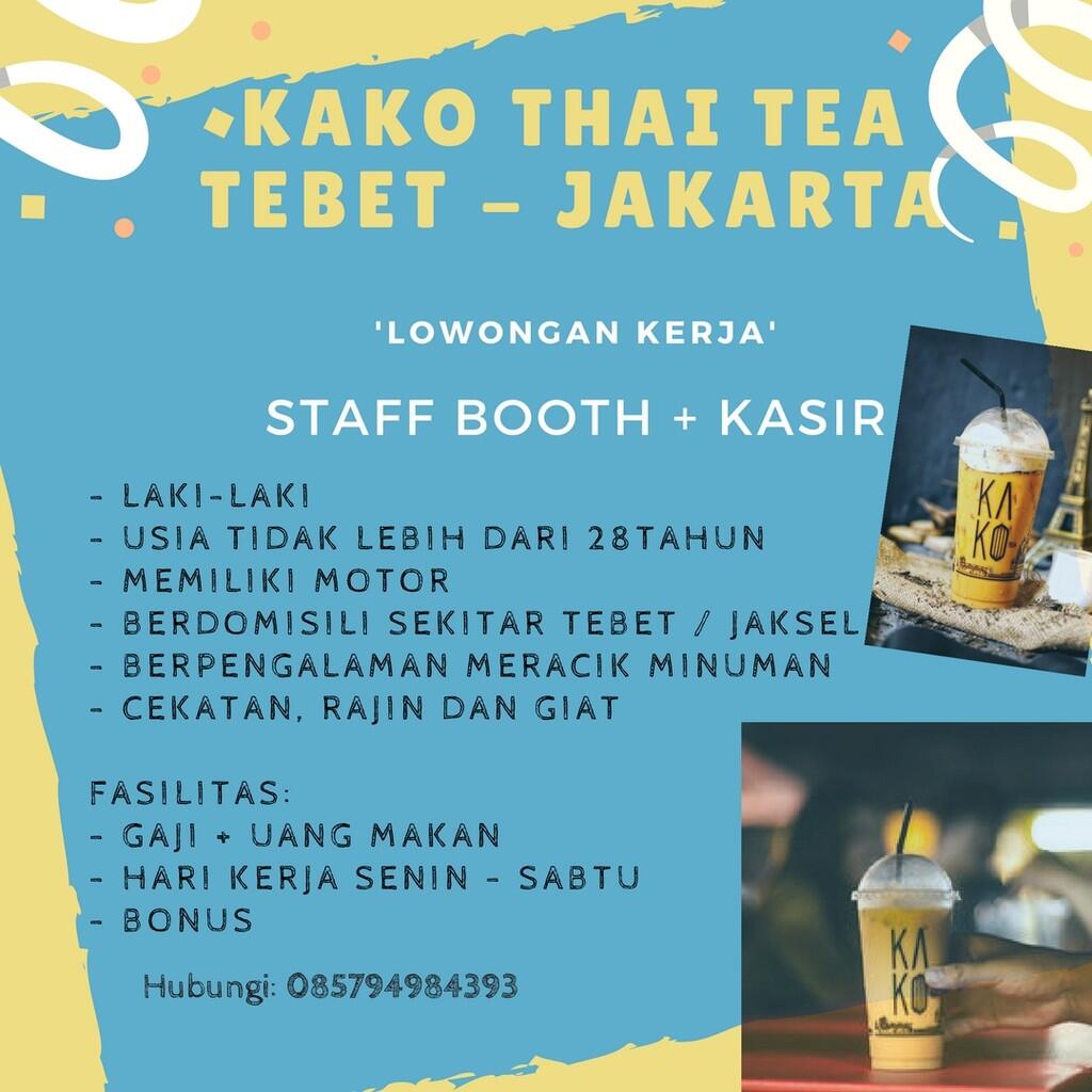 Penjaga Booth Thai Tea - Tebet , JAKSEL