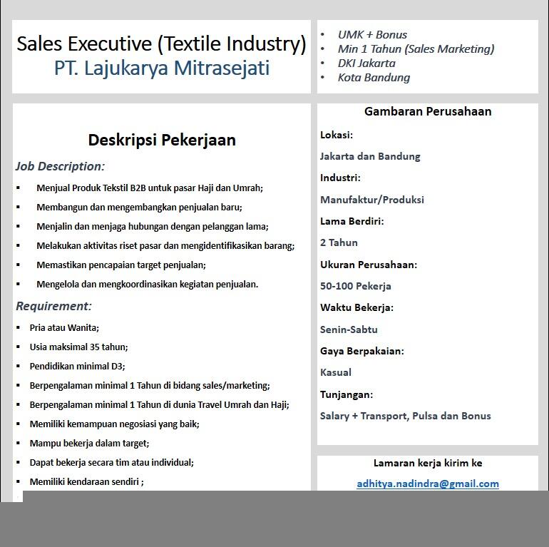 Cari Sales Executive 
