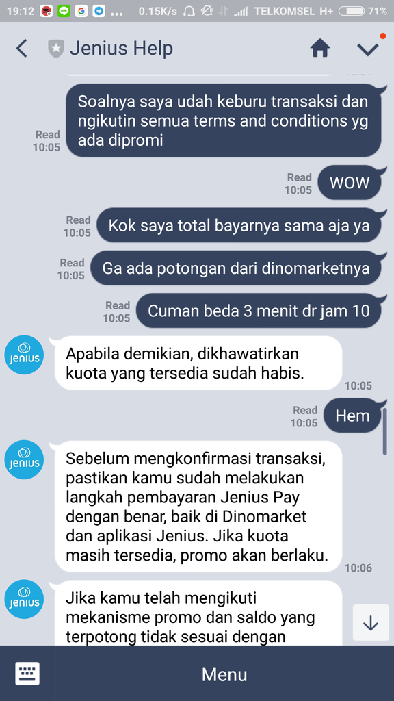 &#91;Share Pengalaman&#93; Dikecewakan Promo Jenius x Dinomarket