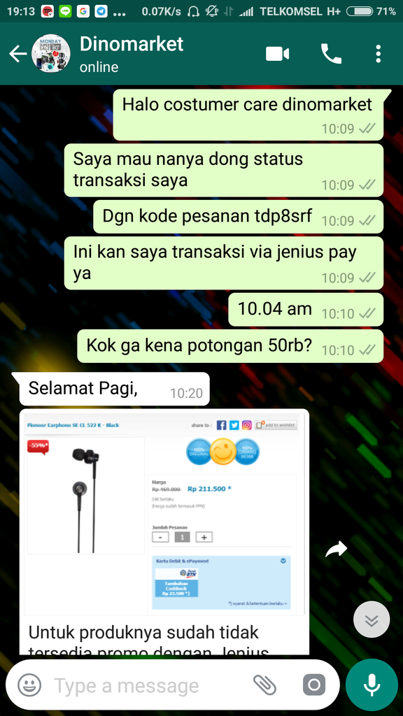 &#91;Share Pengalaman&#93; Dikecewakan Promo Jenius x Dinomarket
