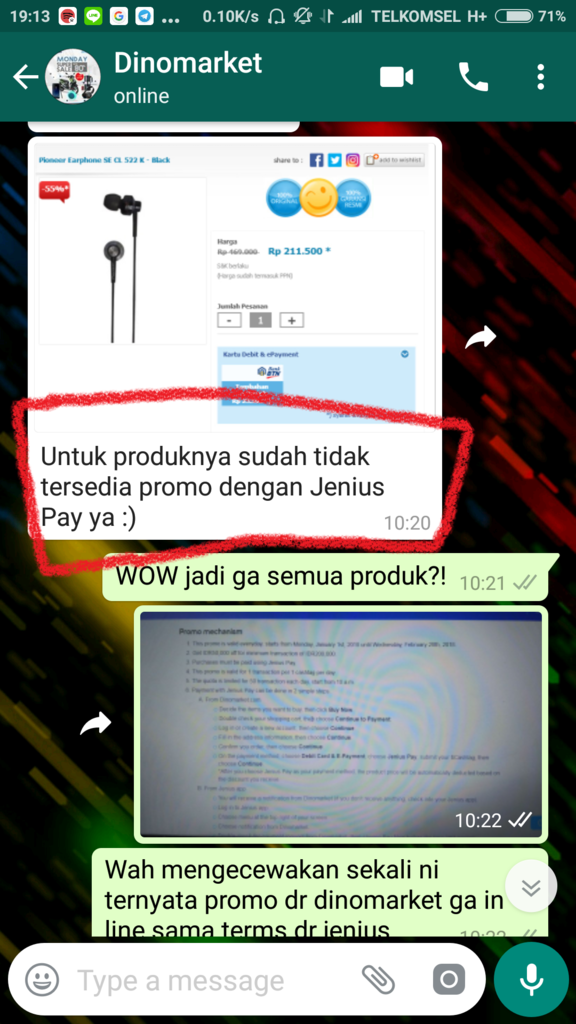 &#91;Share Pengalaman&#93; Dikecewakan Promo Jenius x Dinomarket