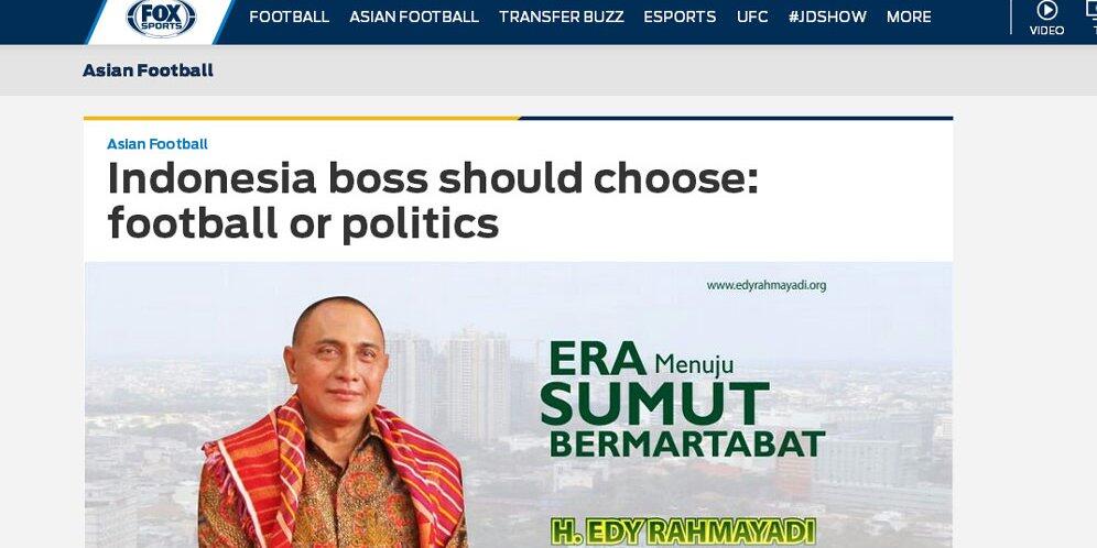 Edy Rahmayadi Cuti untuk Maju Cagub, Media Asing Sebut Seperti Lelucon