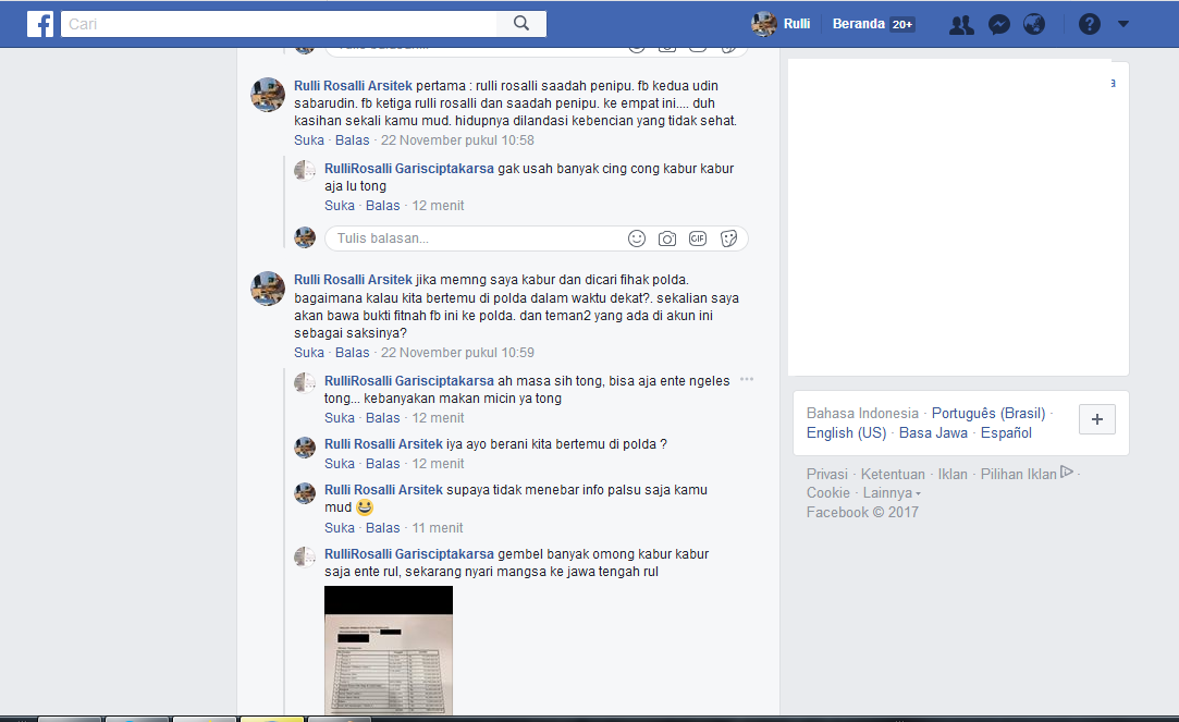 KLARIFIKASI THREAD Penipuan Oleh Rulli Rosalli dan Saadah (owner Garis Cipta Karsa)