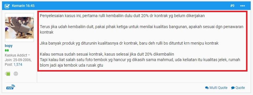 Lanjutan Penipuan Garis Cipta Karsa Rulli Rosalli ,Saadah,Rino Angki R,Septi R 940jt