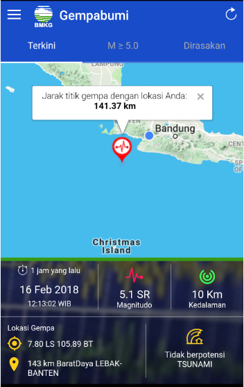 Libur Imlek, Banten Kembali di Guncang Gempa