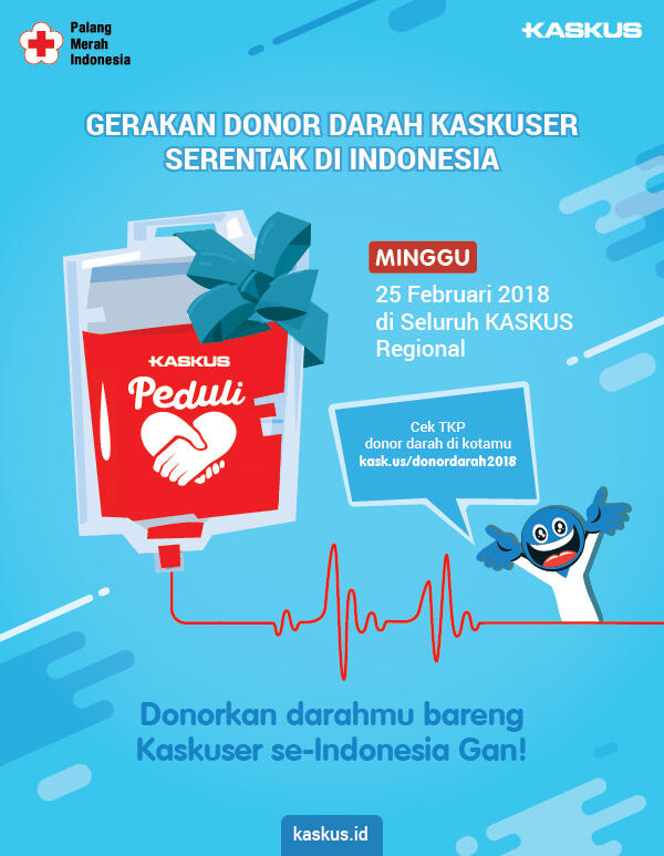 Mau Donor Darah? Ikutan KASKUS PEDULI Aja, Gan Sis!