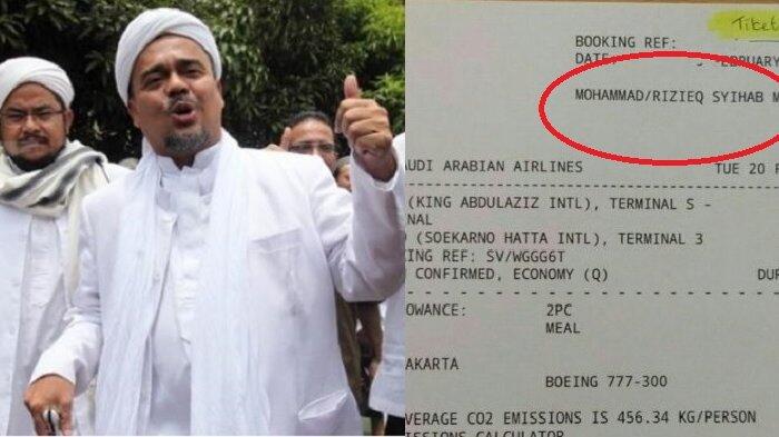 Beredar Tiket Pulang Habib Rizieq ke Indonesia, Ini Penjelasan Presidium Alumni 212