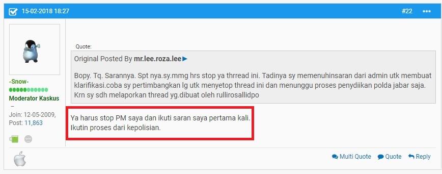 Lanjutan Penipuan Garis Cipta Karsa Rulli Rosalli ,Saadah,Rino Angki R,Septi R 940jt