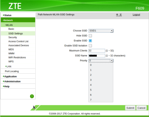 Cara setting WMM QOS ZTE F609 