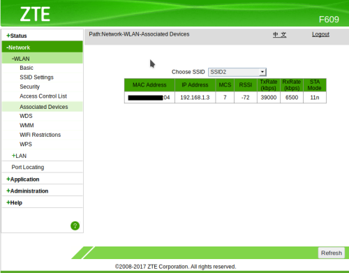 Cara setting WMM QOS ZTE F609 