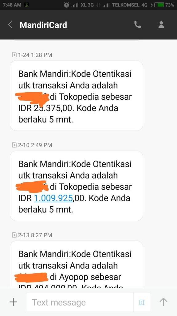 (Share) hati2 klo transaksi pakai CC Mandiri