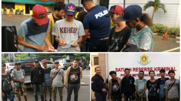 Preman Bertato di Wajah Gemetaran Hingga Terkencing-kencing Saat Diringkus Polisi