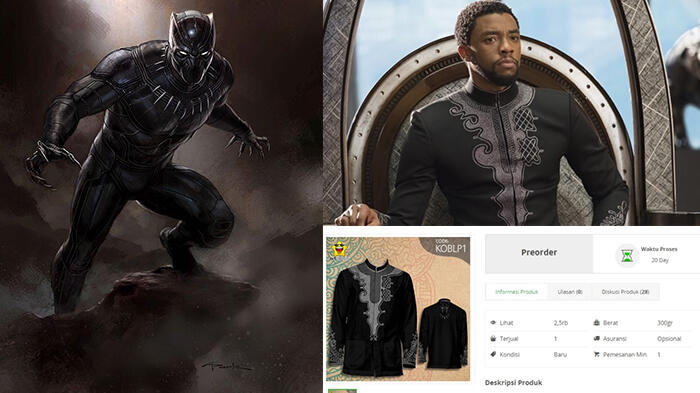 Keren Demam Baju  Koko  Black  Panther  Melanda Tanah Air 