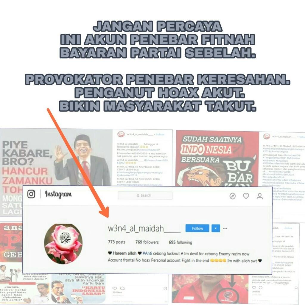 Banyak Akun IG Jadi Penyebar Informasi Sesat Kebangkitan PKI di Dunia Maya