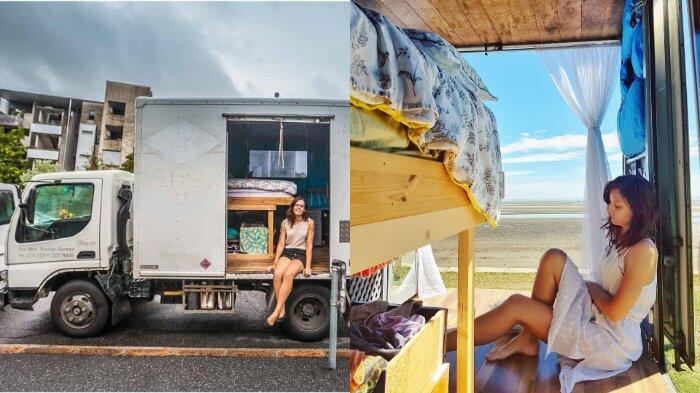 Unik, Gadis Cantik Asal Australia Ini Pilih Tinggal di Truk Ketimbang di Rumah