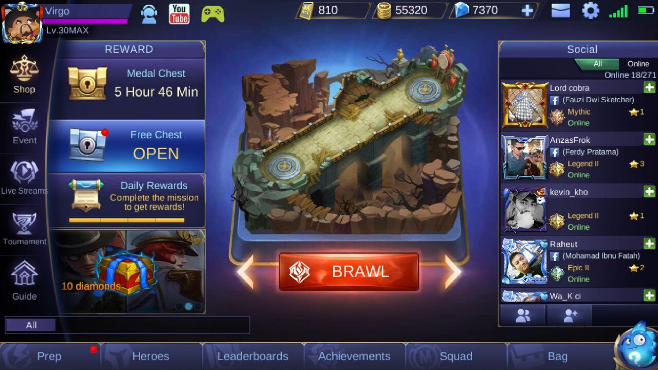 Алмазы mobile legends