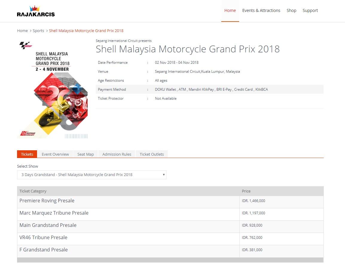 NONTON MOTO GP SEPANG MALAYSIA 2 4 NOVEMBER 2018 Page 2 KASKUS