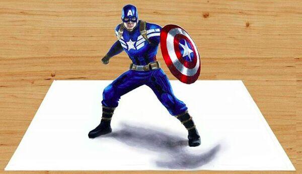 Keren! Superhero 3 Dimensi Ini Dibuat Cuma Pakai Pensil