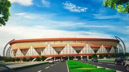 Melihat Pembangunan Stadion Papua Bangkit yang Akan Menyaingi GBK