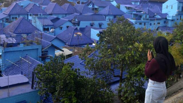 Kampung Biru Arema Menjadi Kampung Tematik Baru Kota Malang