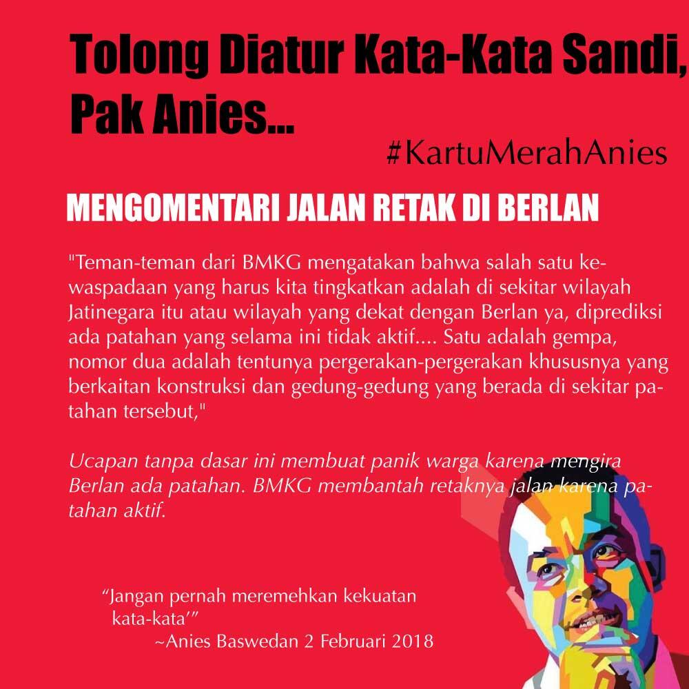 Kerja Hebat Dimulai dari Kekuatan Kata. Jadi Apa yang Sudah Dikerjakan Anies Gan?