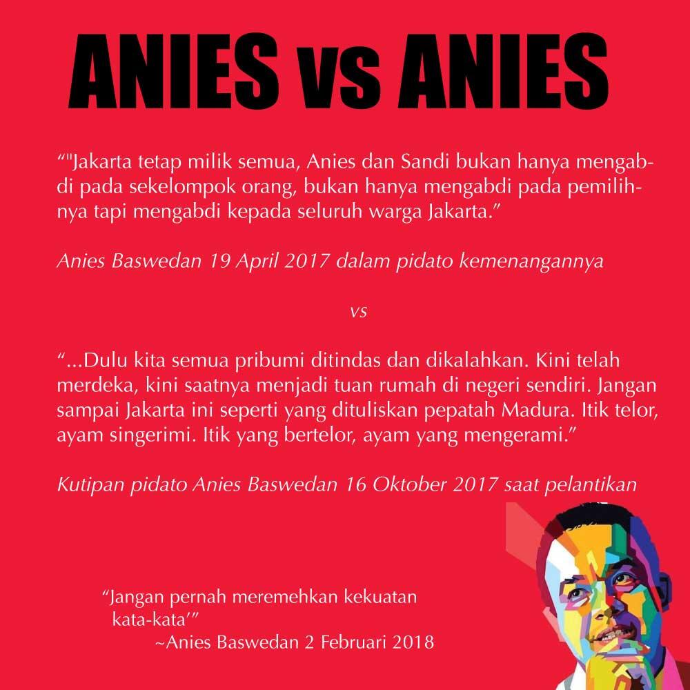 Kerja Hebat Dimulai dari Kekuatan Kata. Jadi Apa yang Sudah Dikerjakan Anies Gan?