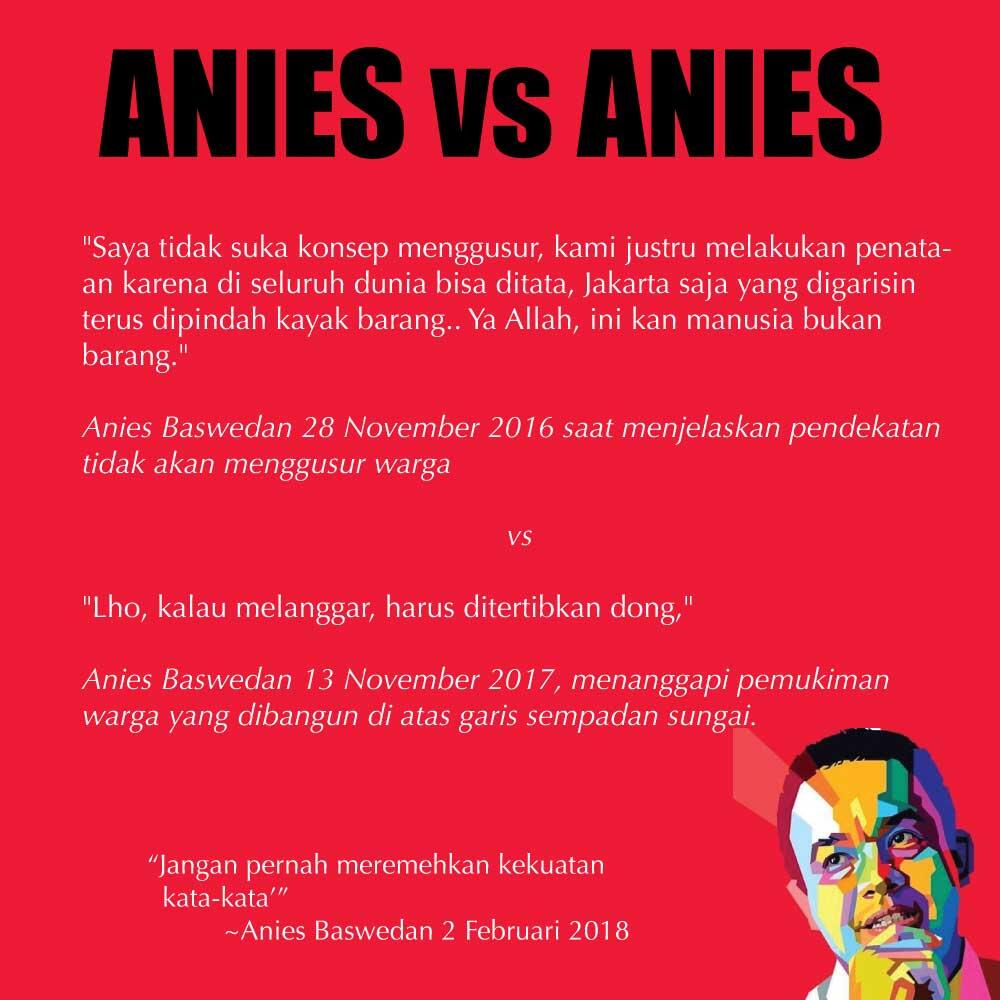 Kerja Hebat Dimulai dari Kekuatan Kata. Jadi Apa yang Sudah Dikerjakan Anies Gan?