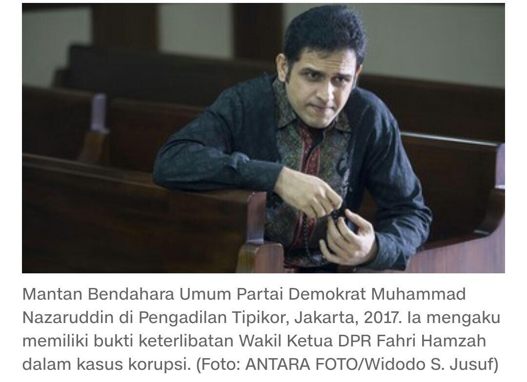 Nazaruddin: Saya Punya Bukti Korupsi Fahri Hamzah