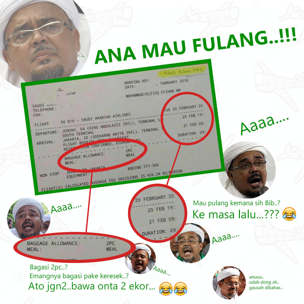 Habib Rizieq Shihab Batal Pulang, Firza Husein Kecewa