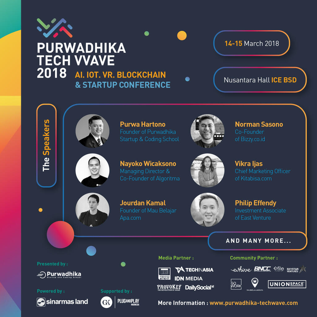 Masih Penasaran sama dunia Tech & Startup? Yuk ke Purwadhika Tech Wave 2018