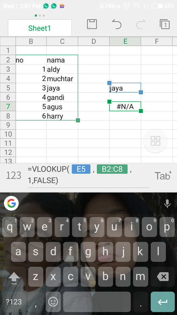 (ASK) Excel Vlookup Reverse, Cara mencari nilai vlookup