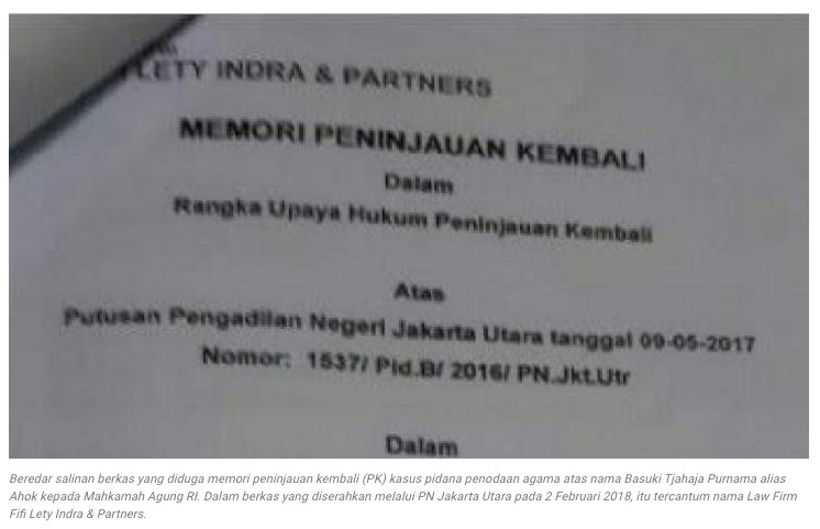 Ahok Ajukan PK, Ketua Presidium Alumni 212: Jangan Pancing Umat..