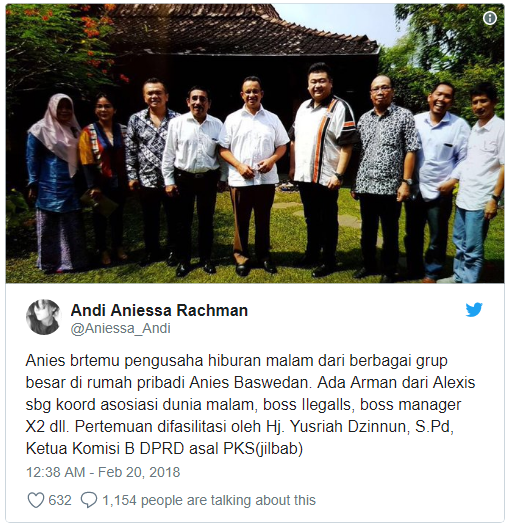 Disebut di Foto 'Anies dan Pengusaha Hiburan Malam', Ini Kata Yusriah