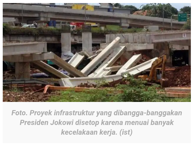 Tumbal-Tumbal Proyek Infrastruktur Presiden Jokowi