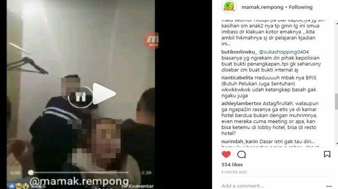 Pegawai BPJS Digrebek Suaminya di Hotel dengan Pria Lain, Videonya Bikin Syok!