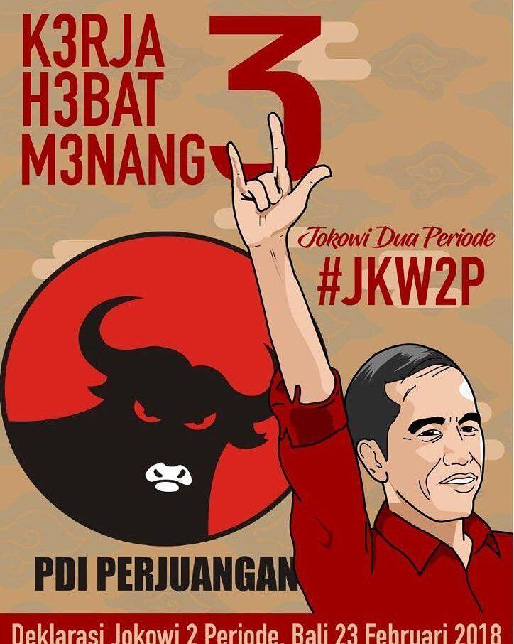 PDIP tetapkan Jokowi jadi Capres 2019,Hastag #T3tepJokowi mengema di twitter