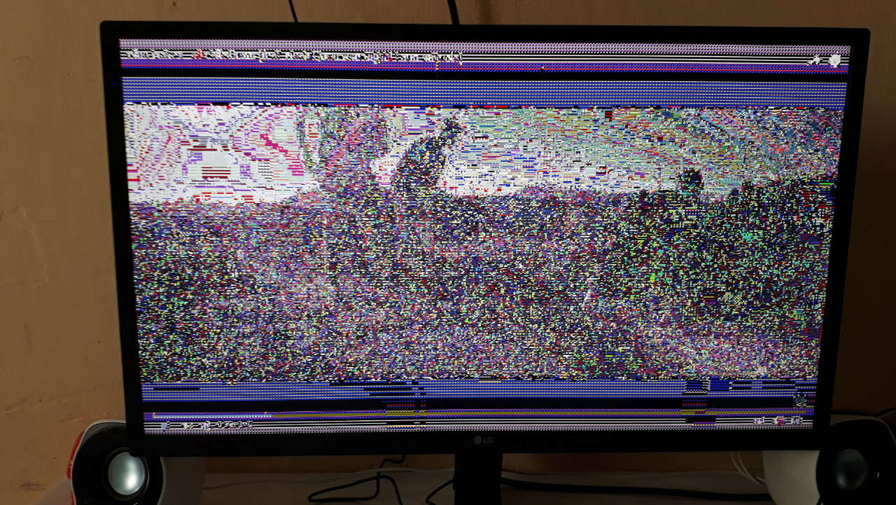 MONITOR LG 24MP59G ERROR