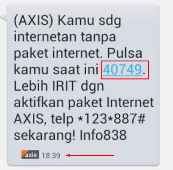 AXIS Rampok Pulsa (Daftar Paket Internet Gagal Tapi Pulsa Terpotong)