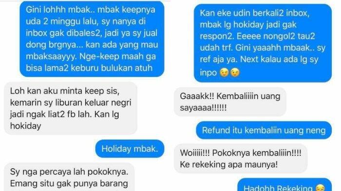 Viral! Chat Penjual Olshop dengan Pembeli Galak Ini Bikin Ngakak