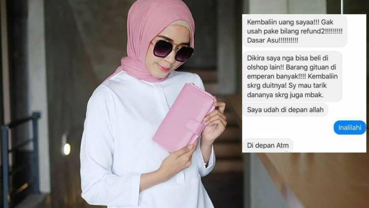 Percakapan pembeli Galak dengan pembeli Online shop
